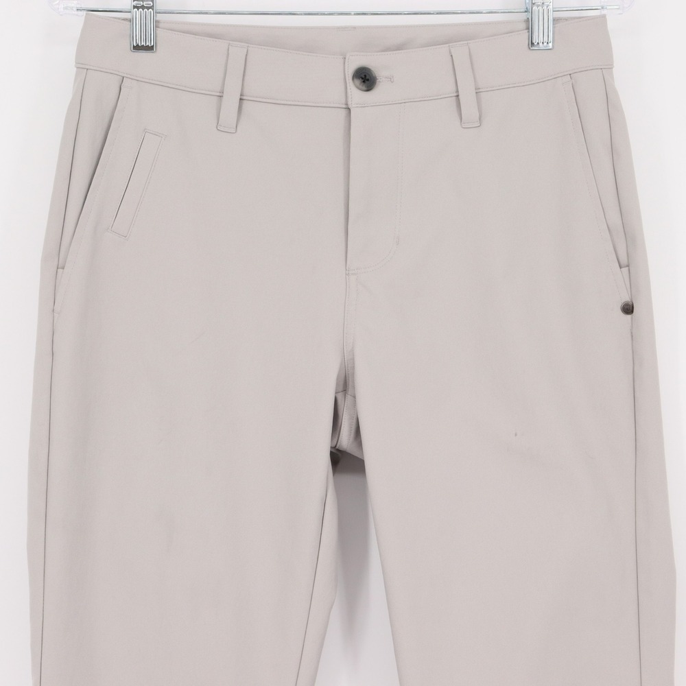 Vuori Men's Cascade Tech Chino Pant Mens 28 Grey Slim Fit Stretch Trousers V427 - Picture 3 of 8